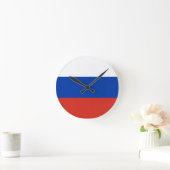 Russia Flag Runde Wanduhr (Zuhause)