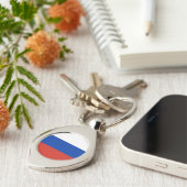 Russia Flag Schlüsselanhänger (Seite)
