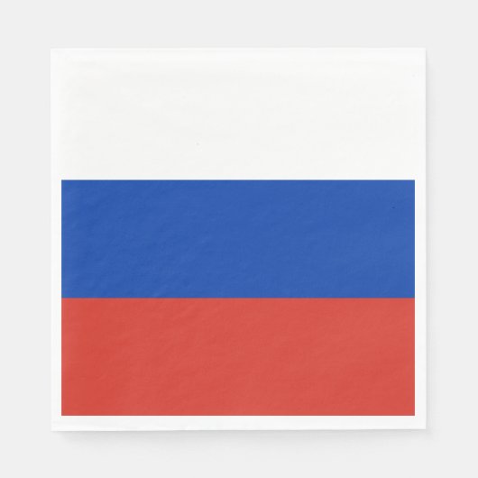 Russia Flag Serviette (Vorderseite)