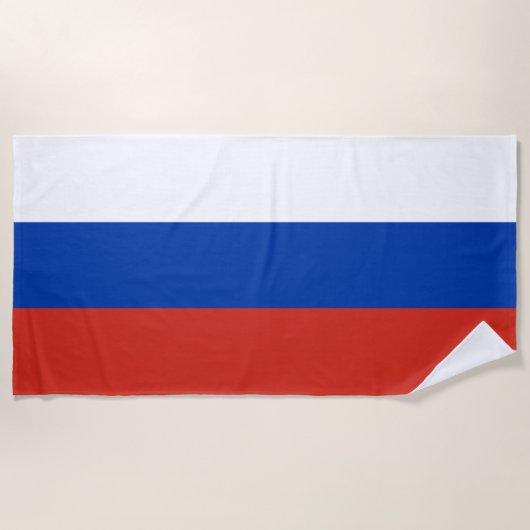 Russia Flag Strandtuch (Vorderseite)