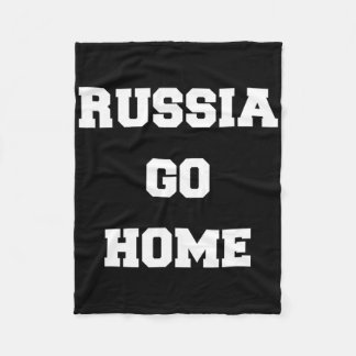 Russia Go Home I Stand With Ukraine Ukrainian Love Fleecedecke