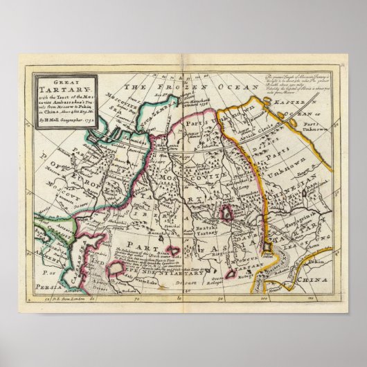 Russia, Kazakhstan, Asia Poster (Vorne)