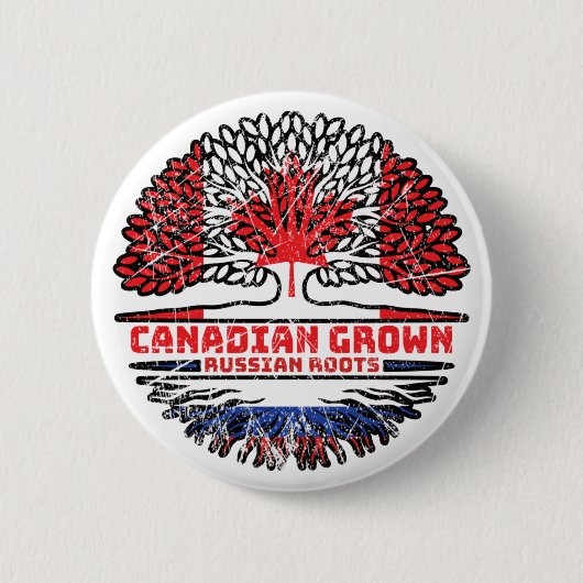 Russia Russian Canadian Canada Button (Vorderseite)