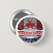 Russia Russian Canadian Canada Button (Vorne & Hinten)