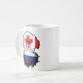 Russia Russian Canadian Canada Kaffeetasse (Vorderseite Links)