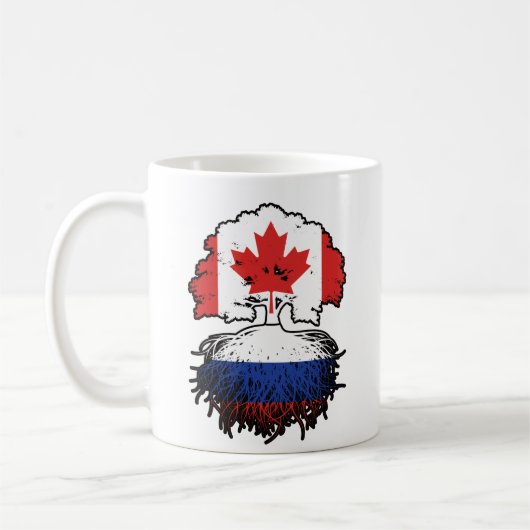 Russia Russian Canadian Canada Kaffeetasse (Links)