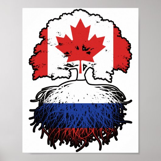 Russia Russian Canadian Canada Poster (Vorne)