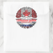 Russia Russian Canadian Canada Runder Aufkleber (Tasche)