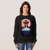 Russia Russian Canadian Canada Sweatshirt (Vorne ganz)