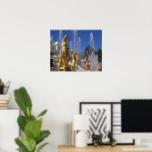 Russia, St. Petersburg, Golden statues in the Poster (Heimbüro)
