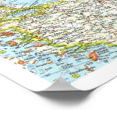 " Russia (Western Soviet Union): 1959 Detailed MAP Poster (Ecke)