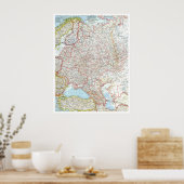 " Russia (Western Soviet Union): 1959 Detailed MAP Poster (Küche)