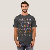 Russian Alphabet With Animals Russian Learning gif T-Shirt (Vorne ganz)
