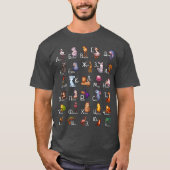 Russian Alphabet With Animals Russian Learning gif T-Shirt (Vorderseite)
