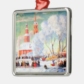 Russian Art Christmas Gift Ornament Aus Metall (Links)