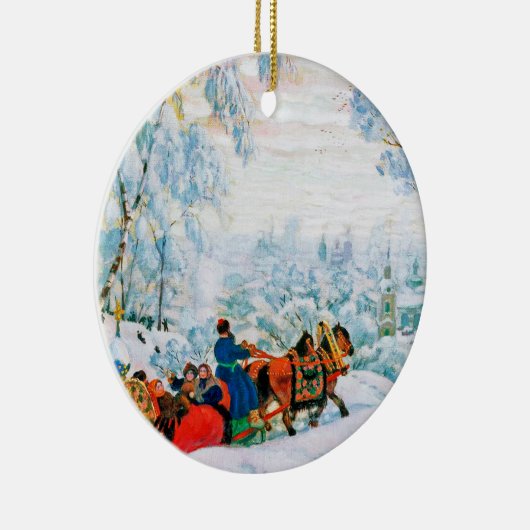 Russian Art Custom Christmas Gift Keramik Ornament (Rechts)