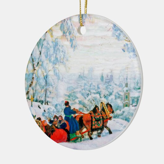 Russian Art Custom Christmas Gift Keramik Ornament (Links)