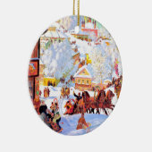 Russian Art Custom Christmas Gift Keramik Ornament (Rechts)