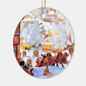 Russian Art Custom Christmas Gift Keramik Ornament (Links)