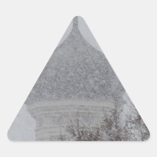 Russian Blizzard Dreieckiger Aufkleber