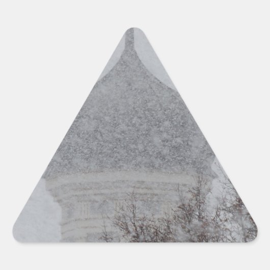 Russian Blizzard Dreieckiger Aufkleber (Vorderseite)