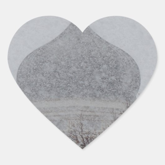 Russian Blizzard Herz-Aufkleber (Vorderseite)