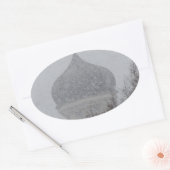 Russian Blizzard Ovaler Aufkleber (Umschlag)