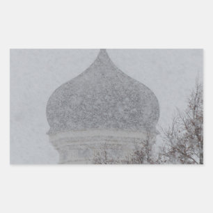 Russian Blizzard Rechteckiger Aufkleber