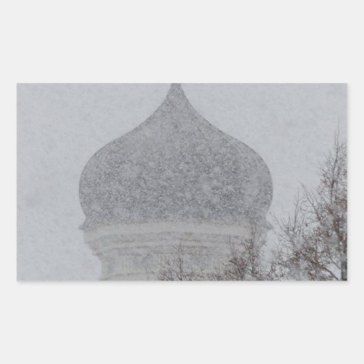 Russian Blizzard Rechteckiger Aufkleber (Vorderseite)