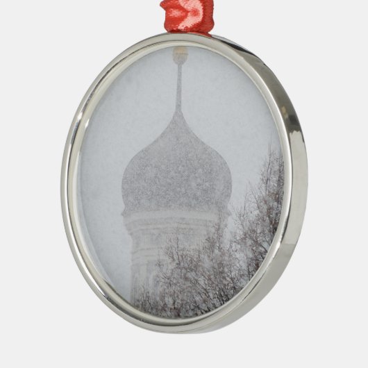 Russian Blizzard Silbernes Ornament (Links)