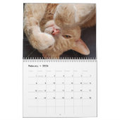Russian Blue and Ginger Orange Tabby Cats 2025 Kalender (Feb 2026)