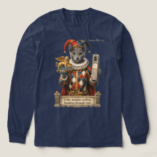 Russian Blue Arlequin Cat Tri-Blend Shirt