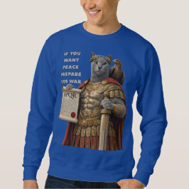 Russian Blue Caesar Cat Sweatshirt