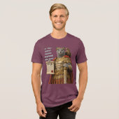 Russian Blue Caesar Cat Tri-Blend Shirt (Vorderseite voll)