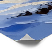 Russian Blue Cat Christmas Boat Holiday Poster (Ecke)