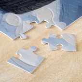 Russian Blue Cat Christmas Red Truck Holiday Puzzle (Seite)