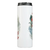 Russian Blue Cat Christmas Wreath Festive Kitten Thermosbecher (Rückseite)