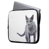 Russian Blue Cat Laptopschutzhülle (Vorderseite Links)