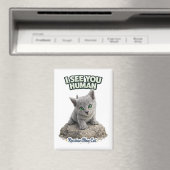 Russian Blue Cat Magnet (In Situ (Geschirrspüler))