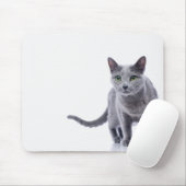 Russian Blue Cat Mousepad (Mit Mouse)