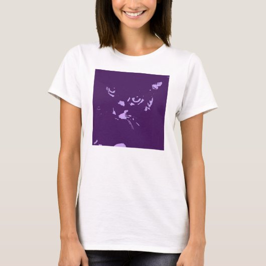 Russian Blue Cat Pop Art T-Shirt (Vorderseite)