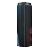 Russian Blue Cat Santa Claus Festliche Weihnachten Thermosbecher (Rückseite)