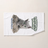 Russian Blue Cat Towel Set (Handtuch)