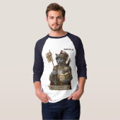 Russian Blue Conquistador Cat – Honor & Legacy T-Shirt (Vorne ganz)