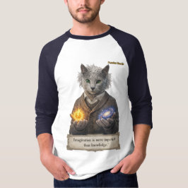 Russian Blue Einstein Cat - Imagination T-Shirt