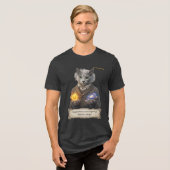 Russian Blue Einstein Cat - Imagination Tri-Blend Shirt (Vorderseite voll)