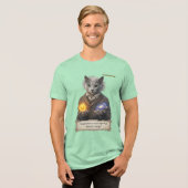 Russian Blue Einstein Cat - Imagination Tri-Blend Shirt (Vorderseite voll)
