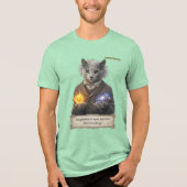 Russian Blue Einstein Cat - Imagination Tri-Blend Shirt (Vorderseite)