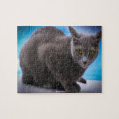 Russian Blue Jigsaw Puzzle (Horizontal)