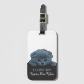 Russian Blue Kitten Gepäckanhänger (Vorderseite Vertikal)